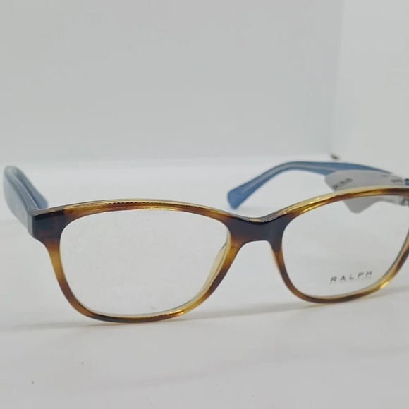 NWT WOMEN'S RALPH LAUREN EYEGLASS FRAMES 7083 TORTOISE BLUE - Picture 3 of 6